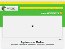 Tablet Screenshot of agrimensuramedina.com.ar
